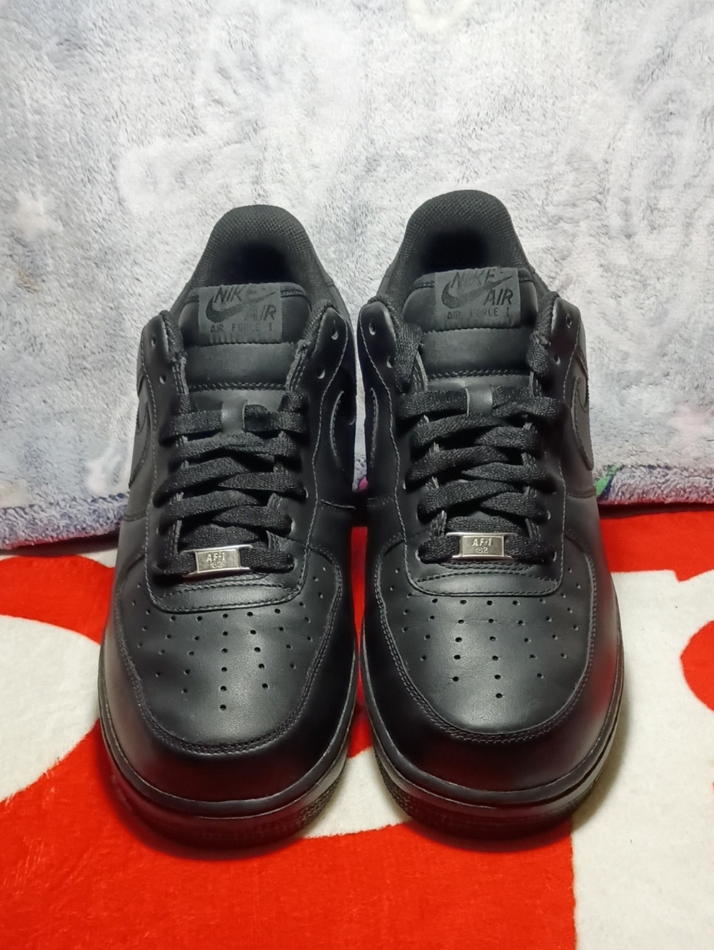 Nike Air Force 1 Low '07 Triple Black Mens Size 11.5 315122-001 VNDS OG Box
